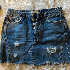 Like new, We The Free Jean skirt